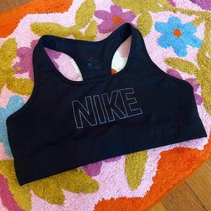 Nike Sports Bra Black with Glitter Font